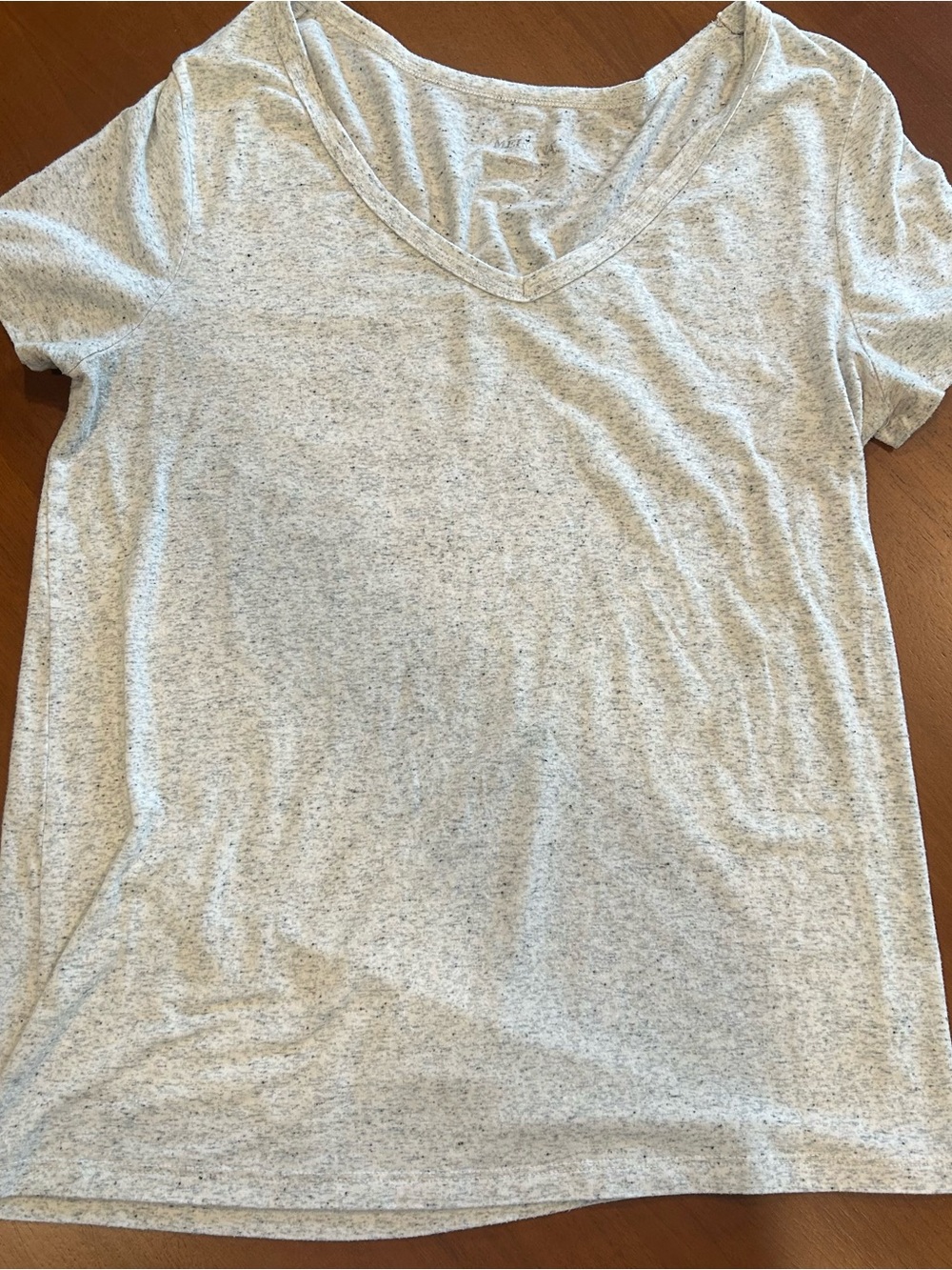 Merona Heather Gray V-Neck Short Sleeve Tee